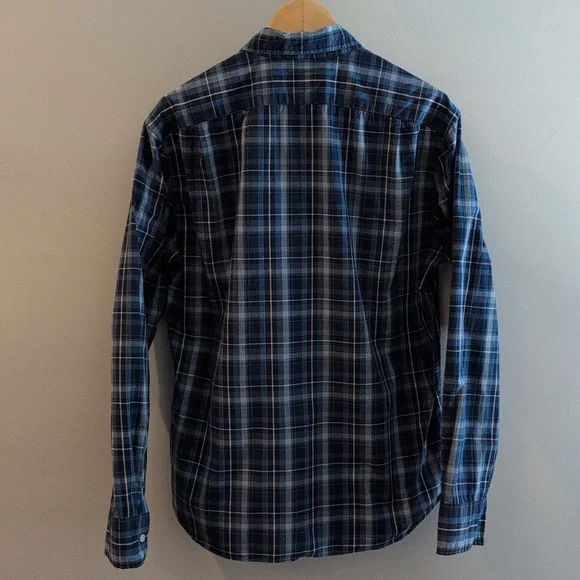 J. Crew Men's Large Slim Untucked Flex Washed Long Sleeve Shirt Style #BI051 - Picture 3 of 15